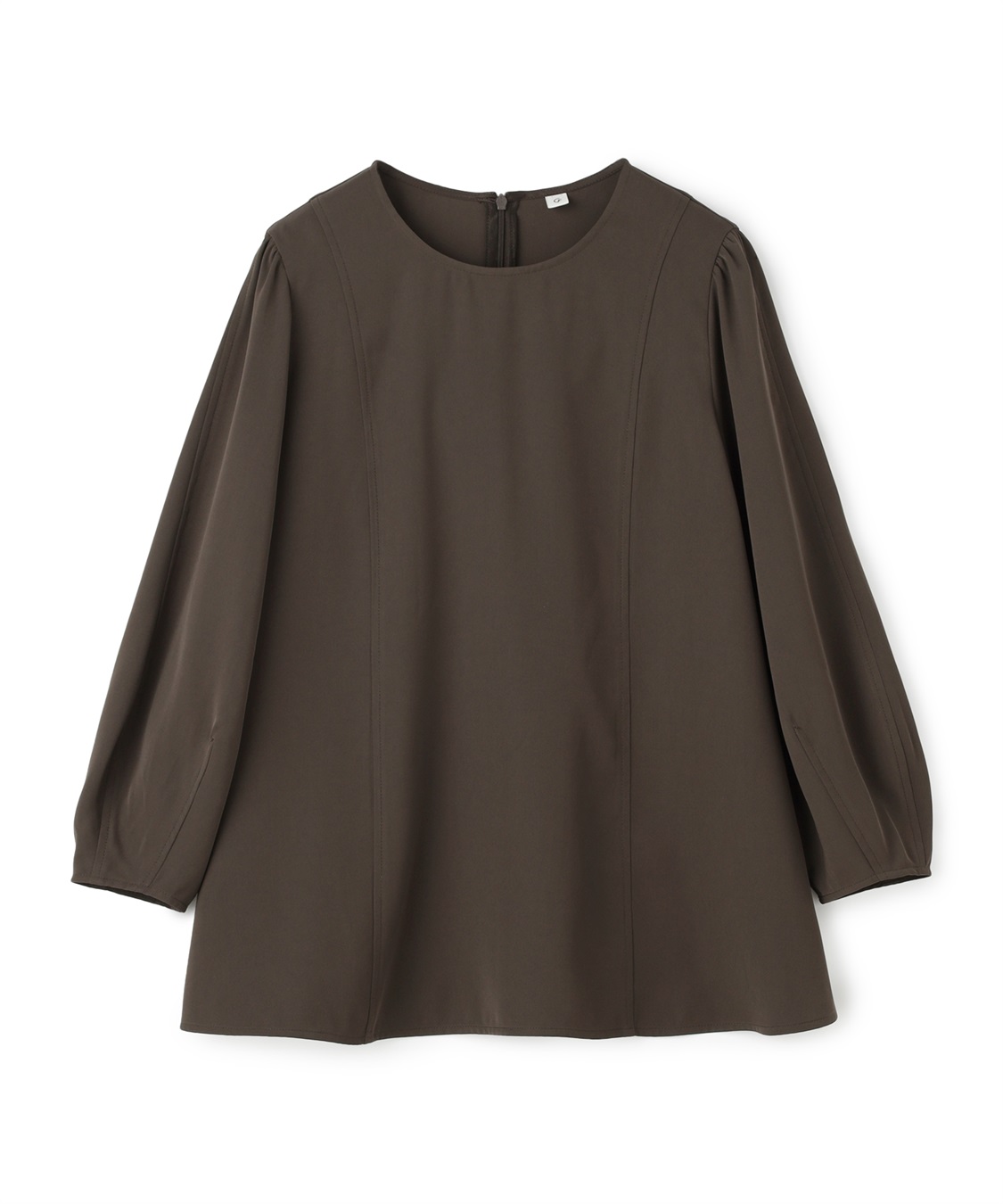 CROSS FUNCTION 《シワになりにくい》サマ美え バックサテンツイルパフブラウス_variation_2