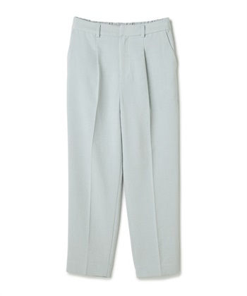 《シワになりにくい》サマナチュラリネンライクセンタープレステーパードパンツ(ミント-Ｍ)