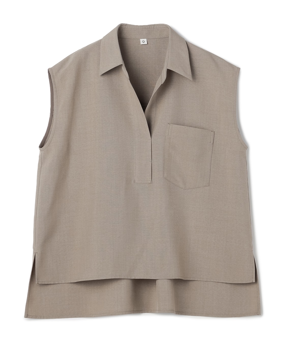 CROSS FUNCTION 《シワになりにくい》サマナチュラ リネンライクスキッパーフレンチスリーブブラウス_variation_3