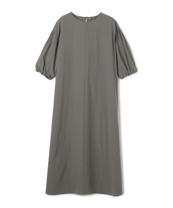 《撥水/UV》ハジクション バルーンスリーブワンピース(グレー-Ｍ)