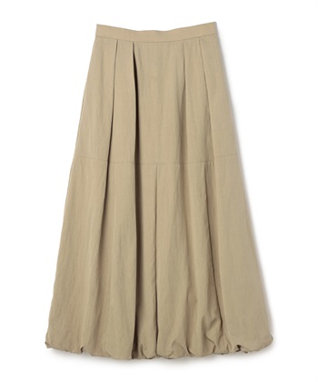 《UV/撥水》エブ楽 イージーロングバルーンスカート(ベージュ-Ｍ)