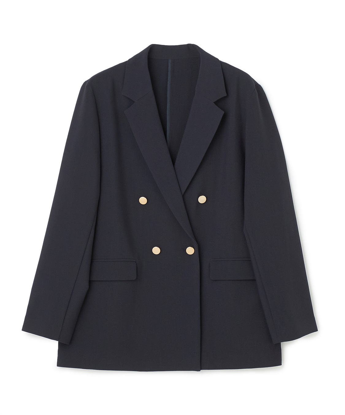 CROSS FUNCTION 《洗える・シワになりにくい》正解 金釦ダブルテーラードジャケット_variation_2