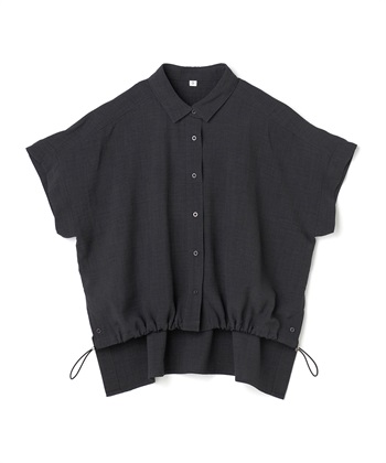 CROSS FUNCTION 《シワになりにくい》サマナチュラ リネンライクドロストデザインシャツ_variationthumb_1