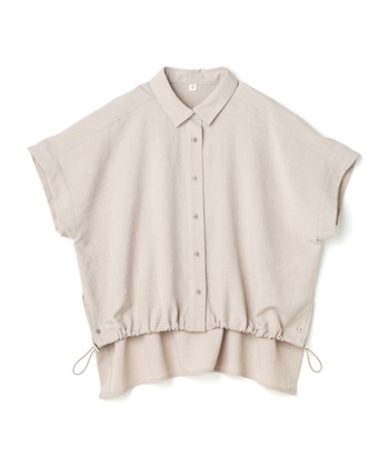CROSS FUNCTION 《シワになりにくい》サマナチュラ リネンライクドロストデザインシャツ_variationthumb_2