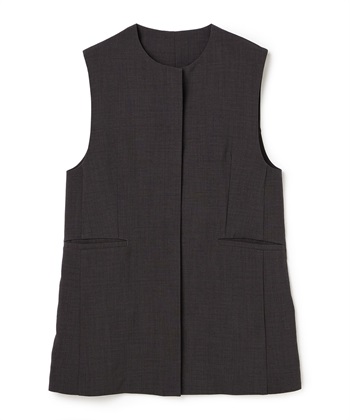 CROSS FUNCTION 《シワになりにくい》サマナチュラ リネンライクノーカラージレジャケット_variationthumb_1