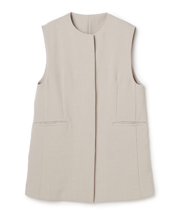 CROSS FUNCTION 《シワになりにくい》サマナチュラ リネンライクノーカラージレジャケット_variationthumb_2