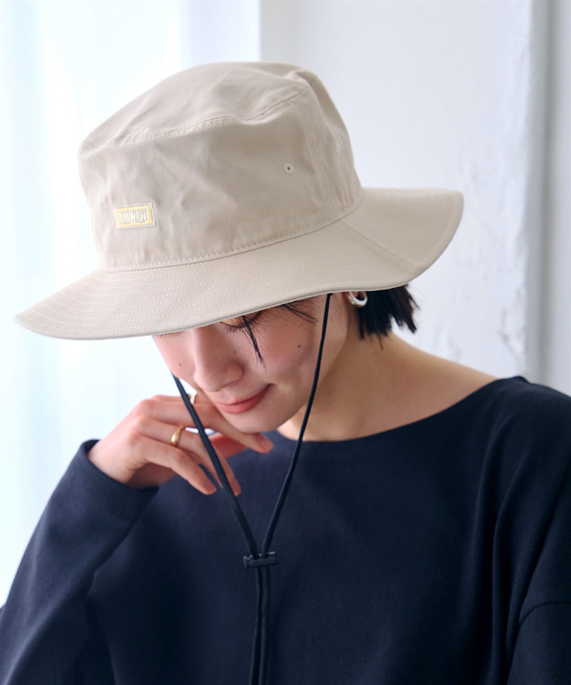 CROSS FUNCTION EDWIN ロゴ刺繍アドベンチャーハット_variation_1