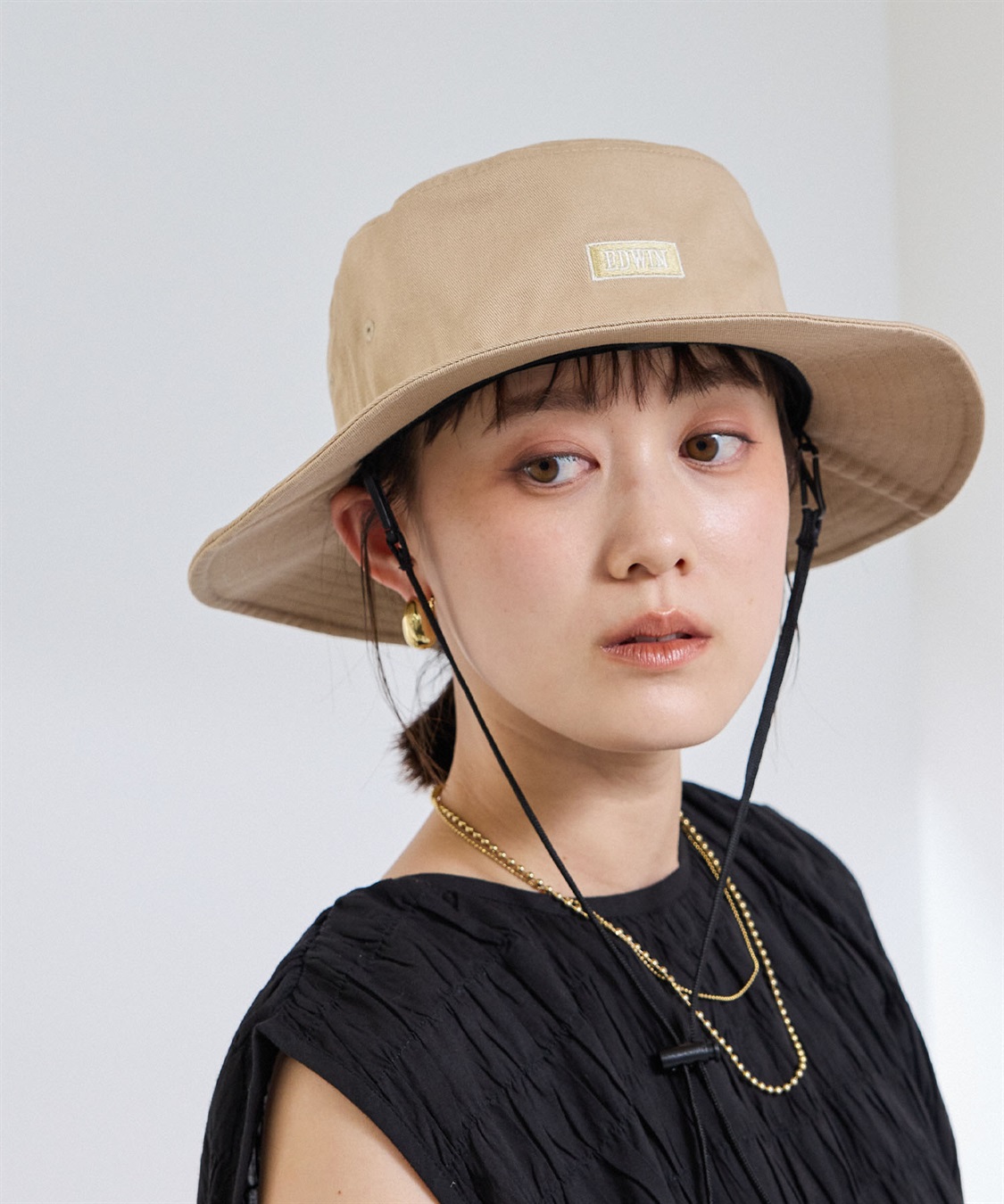 CROSS FUNCTION EDWIN ロゴ刺繍アドベンチャーハット_variation_4