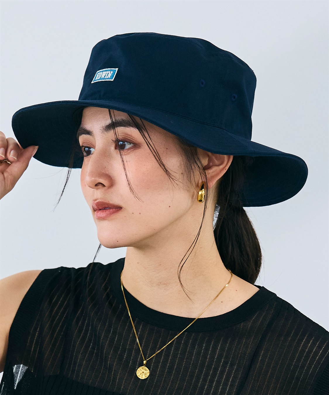 CROSS FUNCTION EDWIN ロゴ刺繍アドベンチャーハット_variation_6