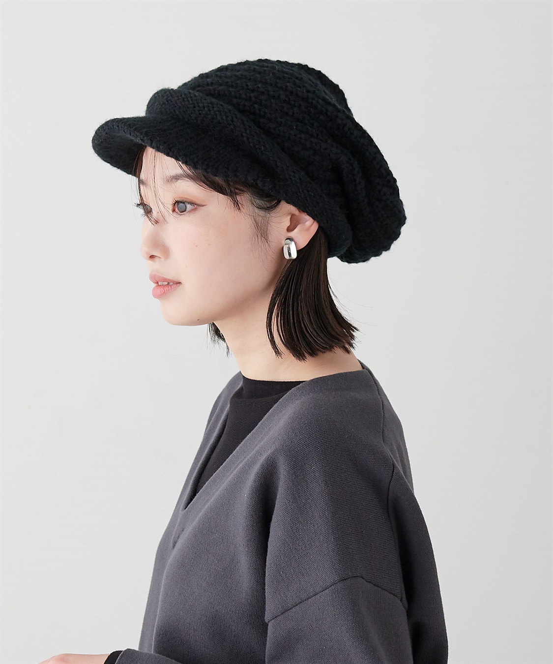 HATMIKKE 【HATMIKKE/ハットミッケ】エスカルゴニットキャスケット_sub_6