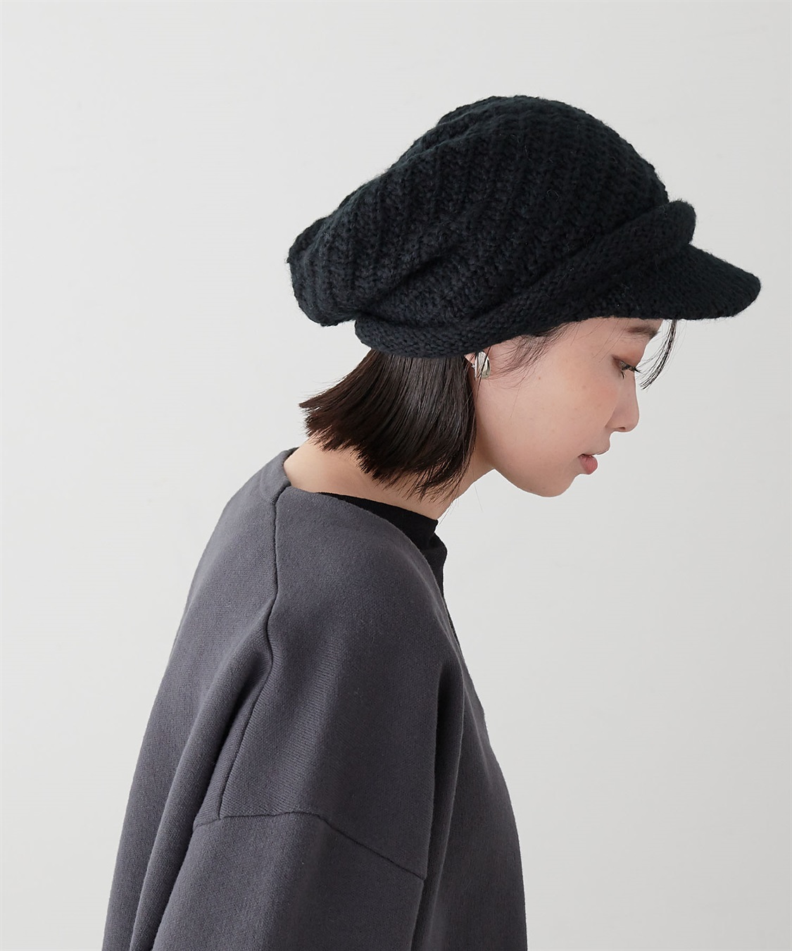 HATMIKKE 【HATMIKKE/ハットミッケ】エスカルゴニットキャスケット_sub_9
