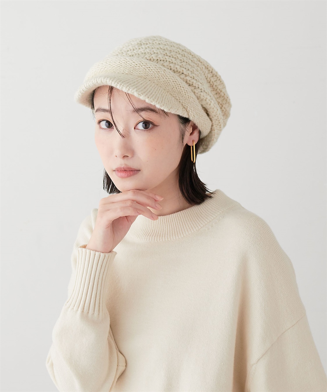 HATMIKKE 【HATMIKKE/ハットミッケ】エスカルゴニットキャスケット_sub_11