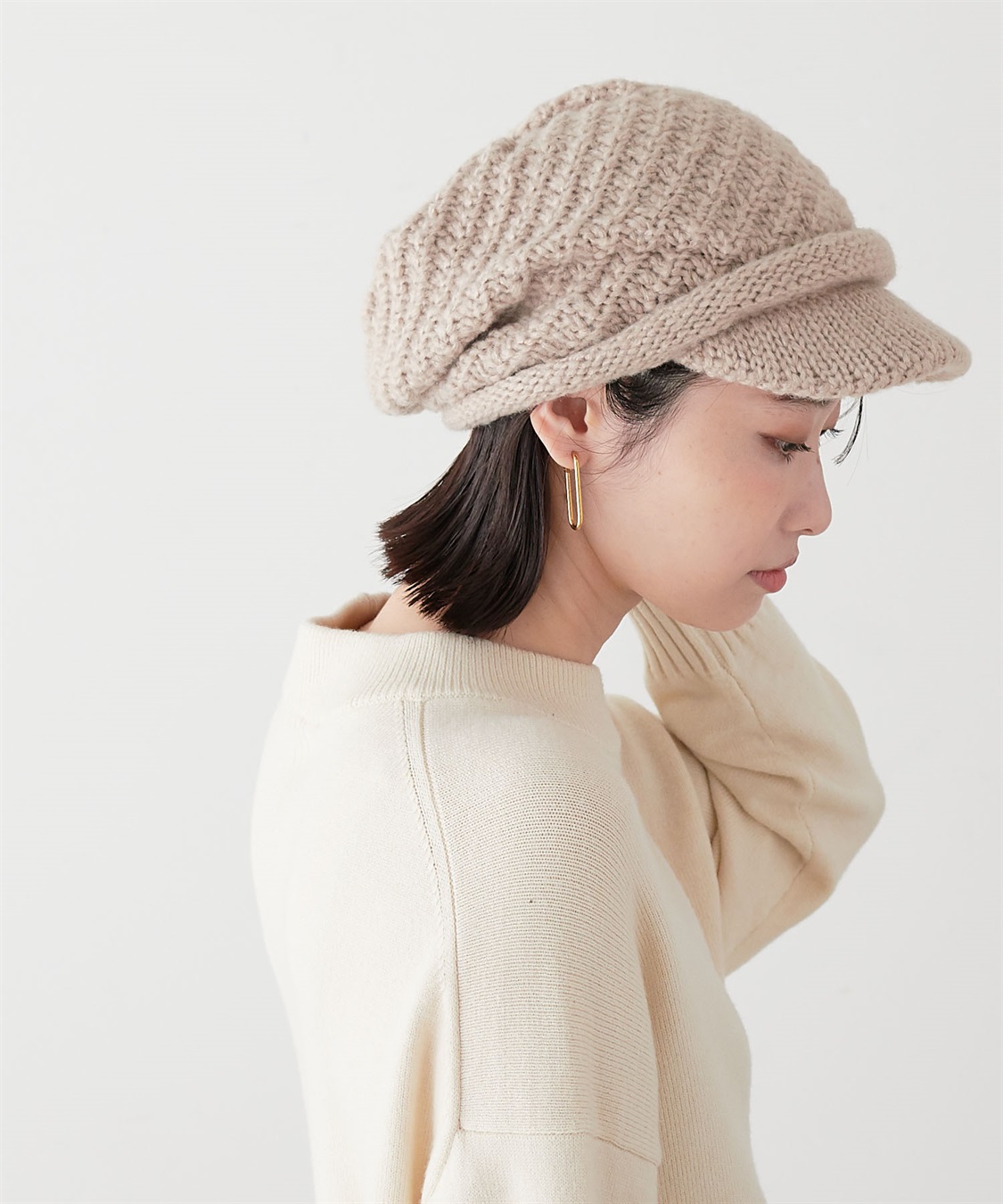 HATMIKKE 【HATMIKKE/ハットミッケ】エスカルゴニットキャスケット_sub_19