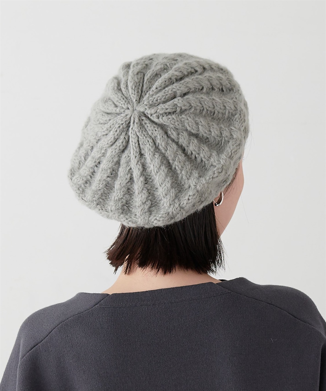 HATMIKKE 【HATMIKKE/ハットミッケ】ケーブルニットベレー帽_sub_7