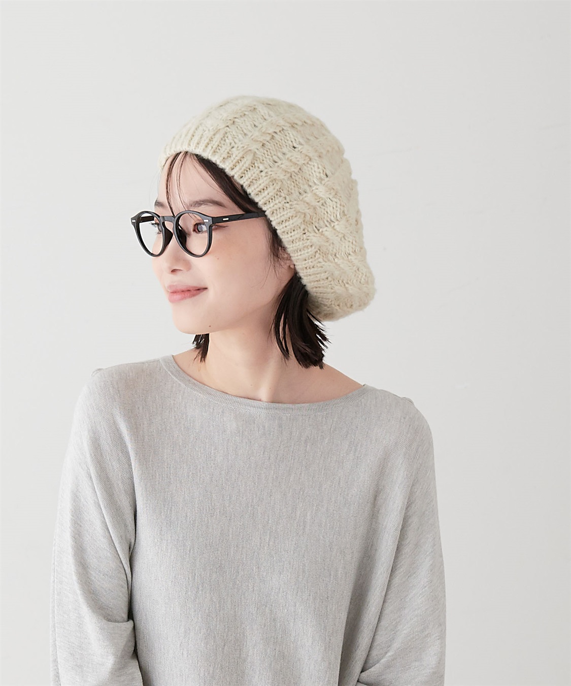 HATMIKKE 【HATMIKKE/ハットミッケ】ケーブルニットベレー帽_sub_21