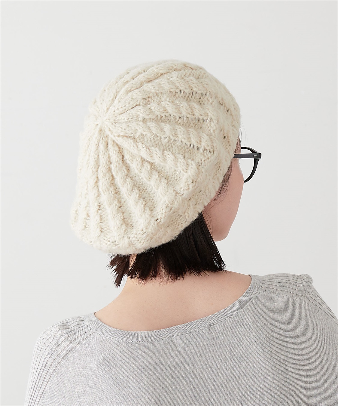 HATMIKKE 【HATMIKKE/ハットミッケ】ケーブルニットベレー帽_sub_23