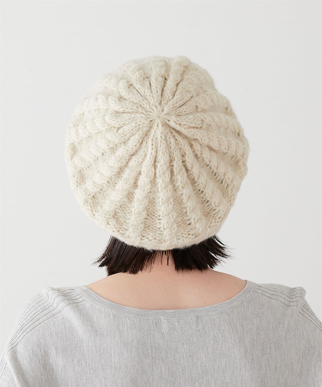 HATMIKKE 【HATMIKKE/ハットミッケ】ケーブルニットベレー帽_sub_24