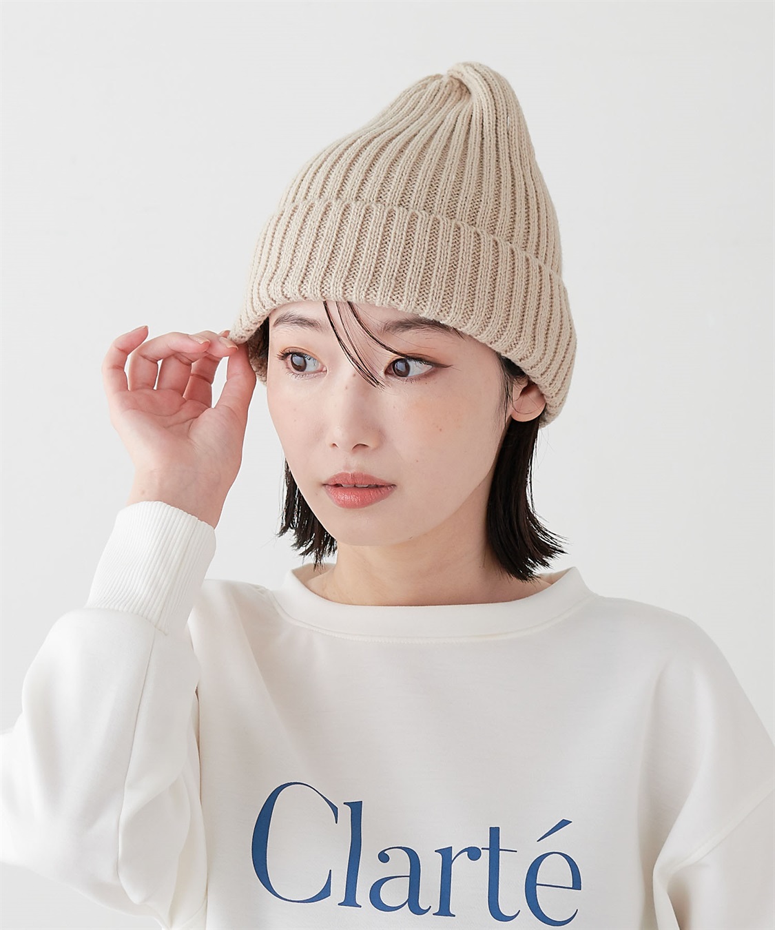 HATMIKKE 【HATMIKKE/ハットミッケ】リブニット帽_sub_1