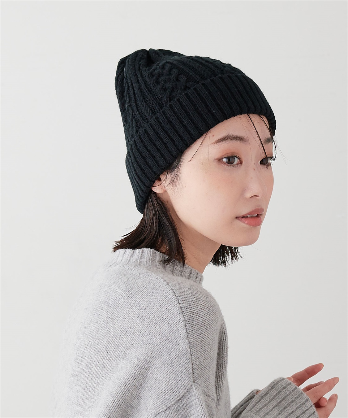 HATMIKKE 【HATMIKKE / ハットミッケ】編み柄ニット帽_sub_25