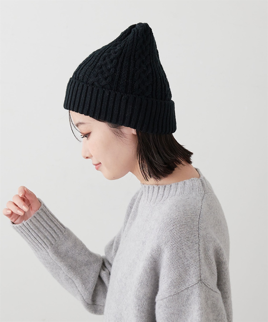 HATMIKKE 【HATMIKKE / ハットミッケ】編み柄ニット帽_sub_28