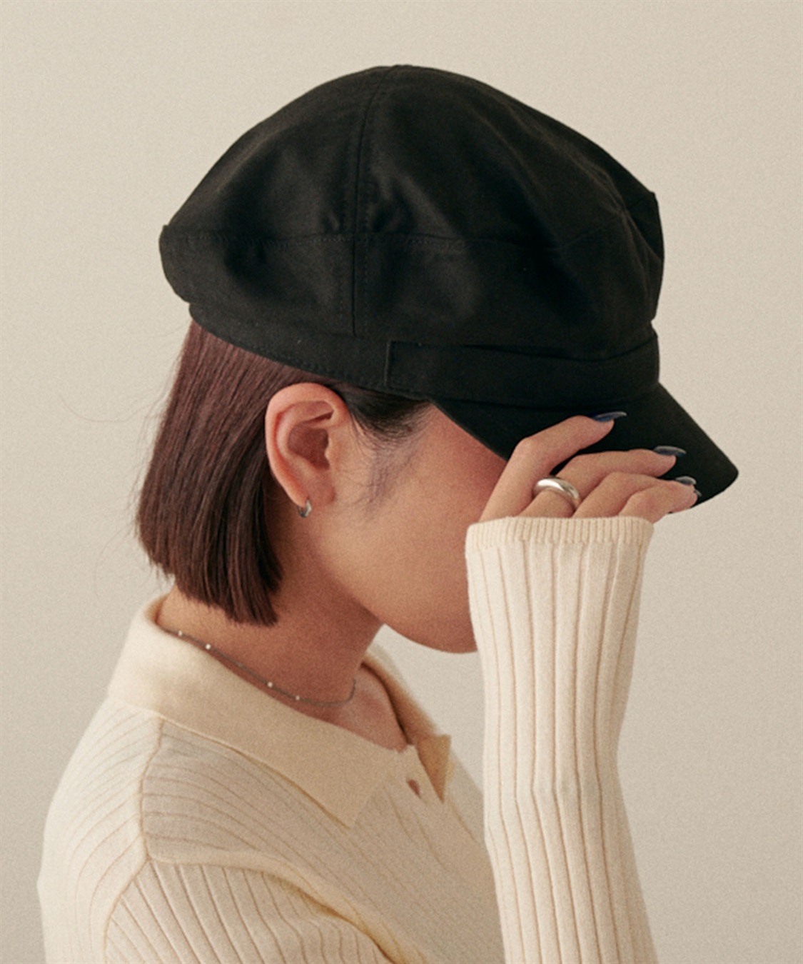 HATMIKKE CECIL McBEE スウェードマリンキャップ_sub_3