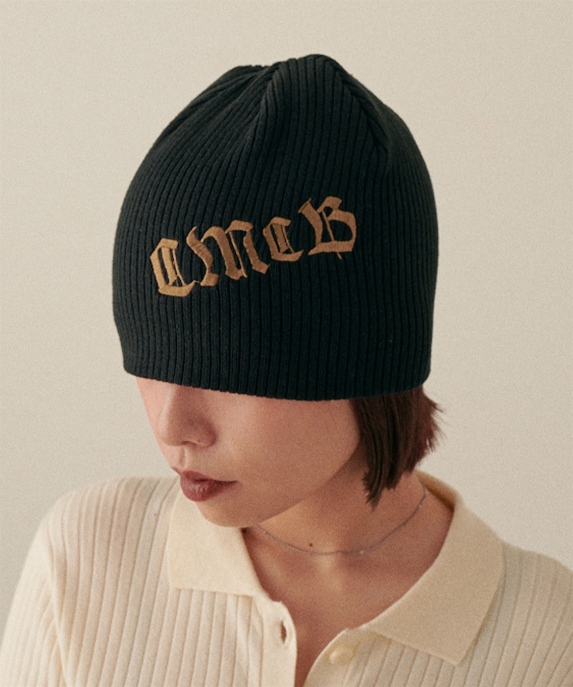 HATMIKKE CECIL McBEE プリントリブニットキャップ_sub_2