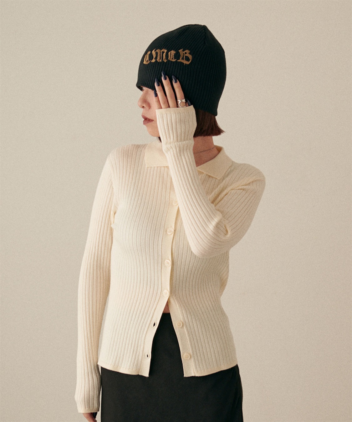 HATMIKKE CECIL McBEE プリントリブニットキャップ_sub_8