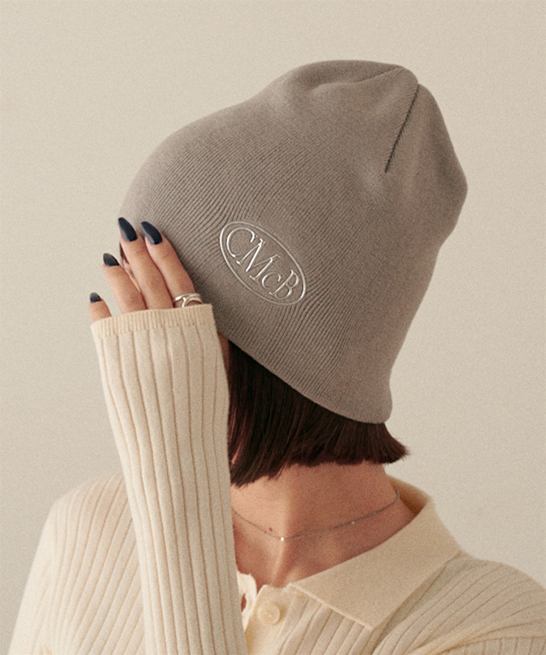 HATMIKKE CECIL McBEE ロゴリブニットキャップ_sub_1