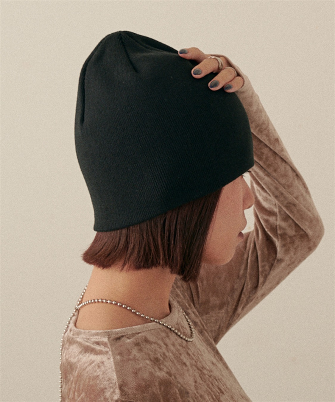 HATMIKKE CECIL McBEE ロゴリブニットキャップ_sub_3