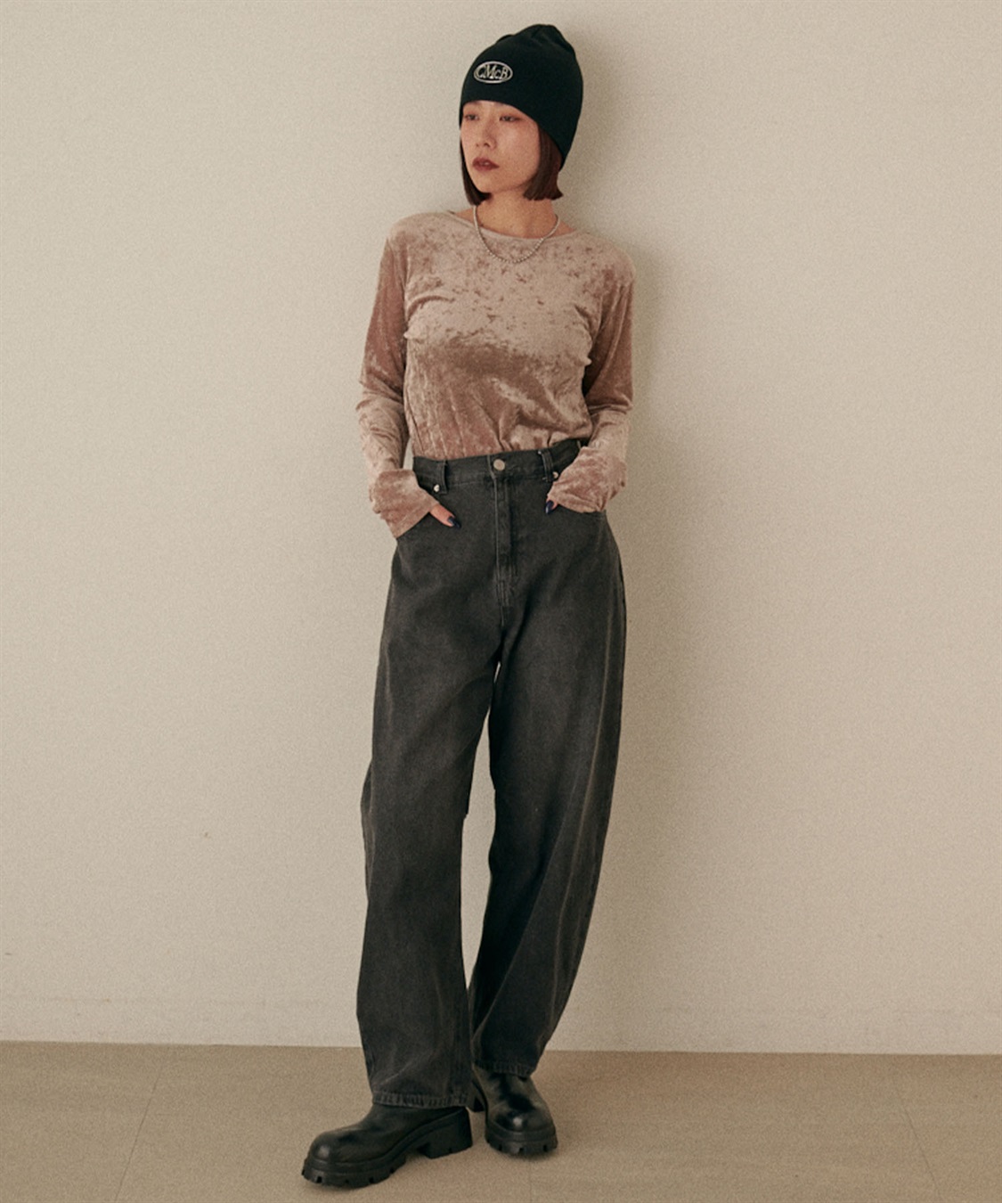 HATMIKKE CECIL McBEE ロゴリブニットキャップ_sub_5