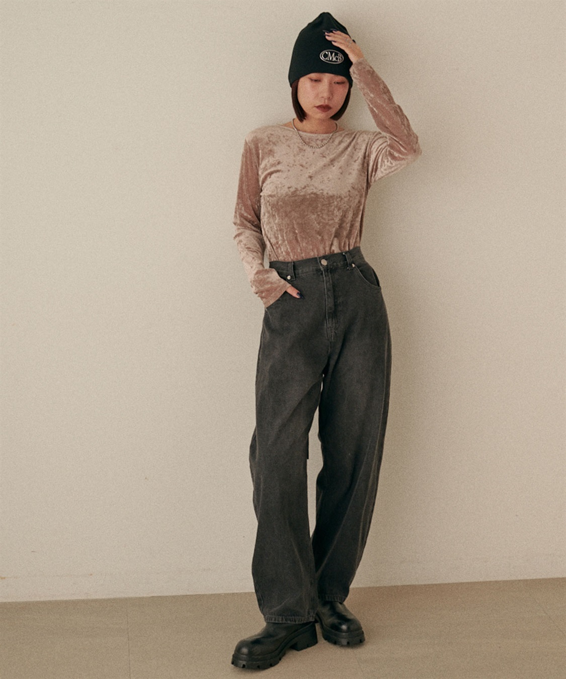 HATMIKKE CECIL McBEE ロゴリブニットキャップ_sub_6