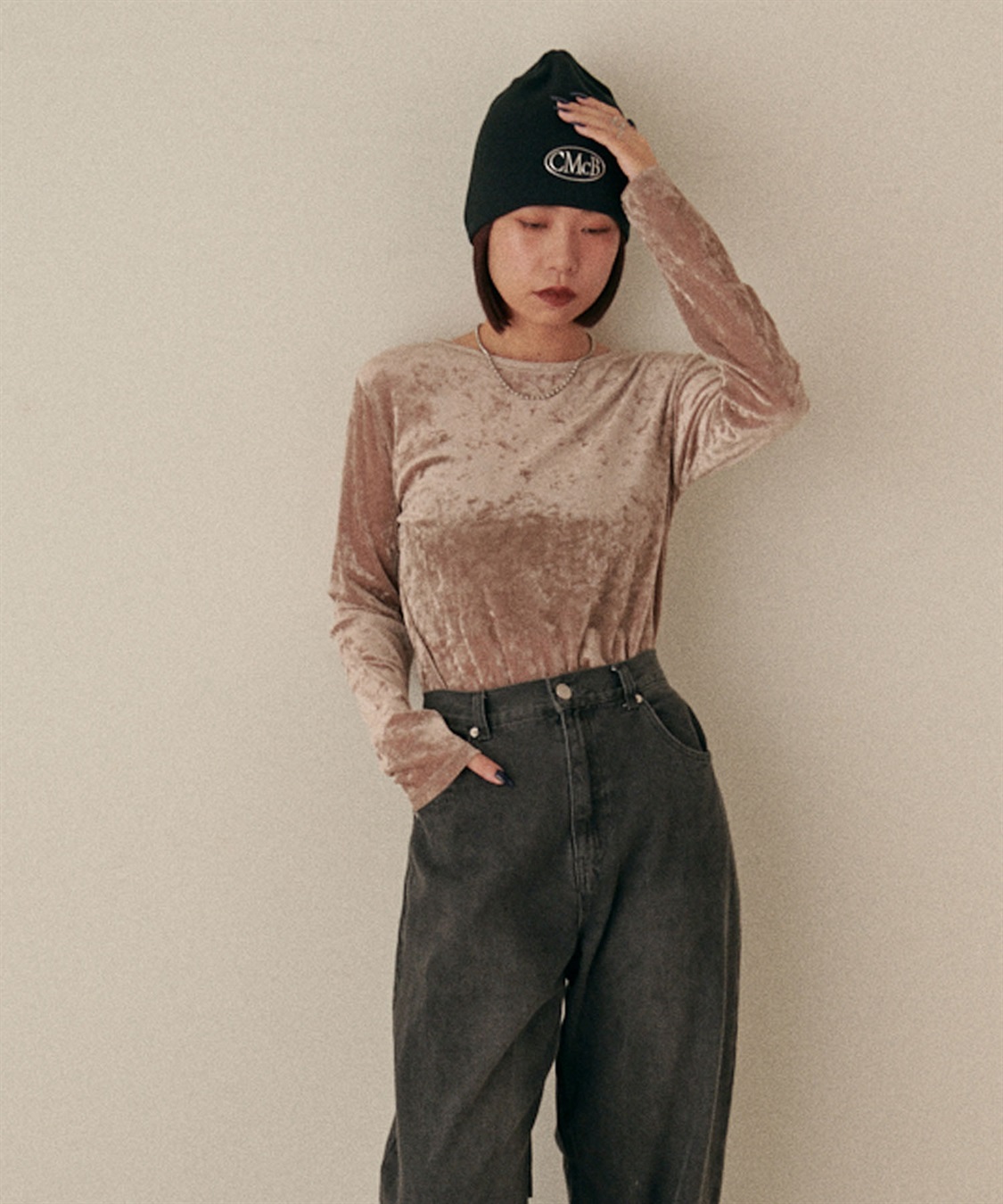 HATMIKKE CECIL McBEE ロゴリブニットキャップ_sub_7