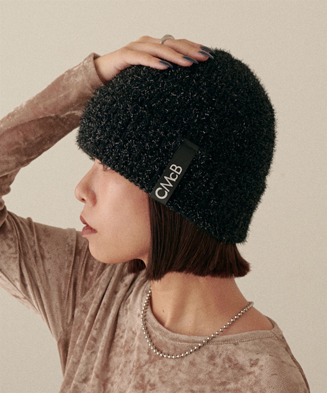 HATMIKKE CECIL McBEE ラメ入りニットキャップ_sub_1