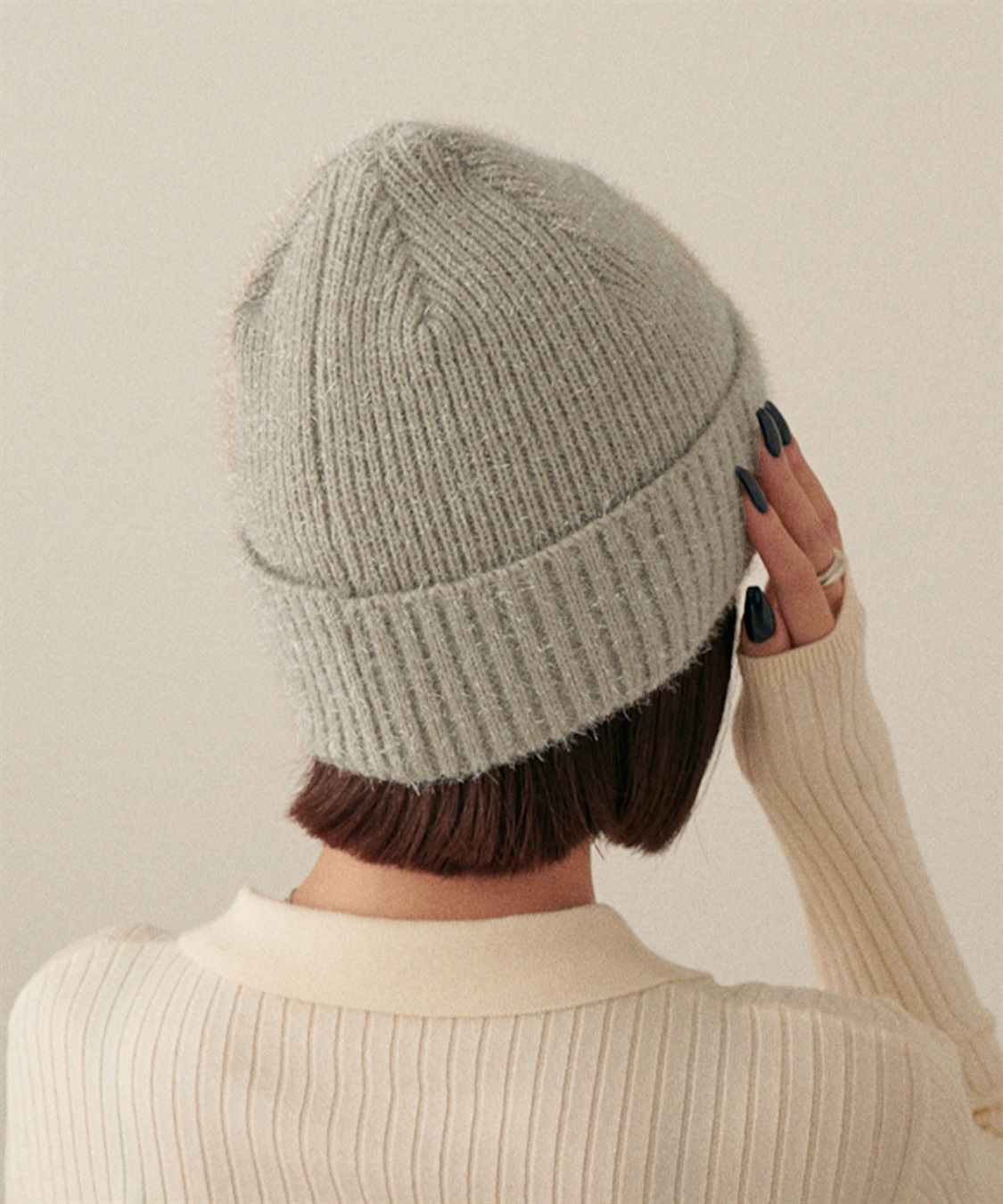 HATMIKKE CECIL McBEE ラメ入りニットキャップ_sub_2