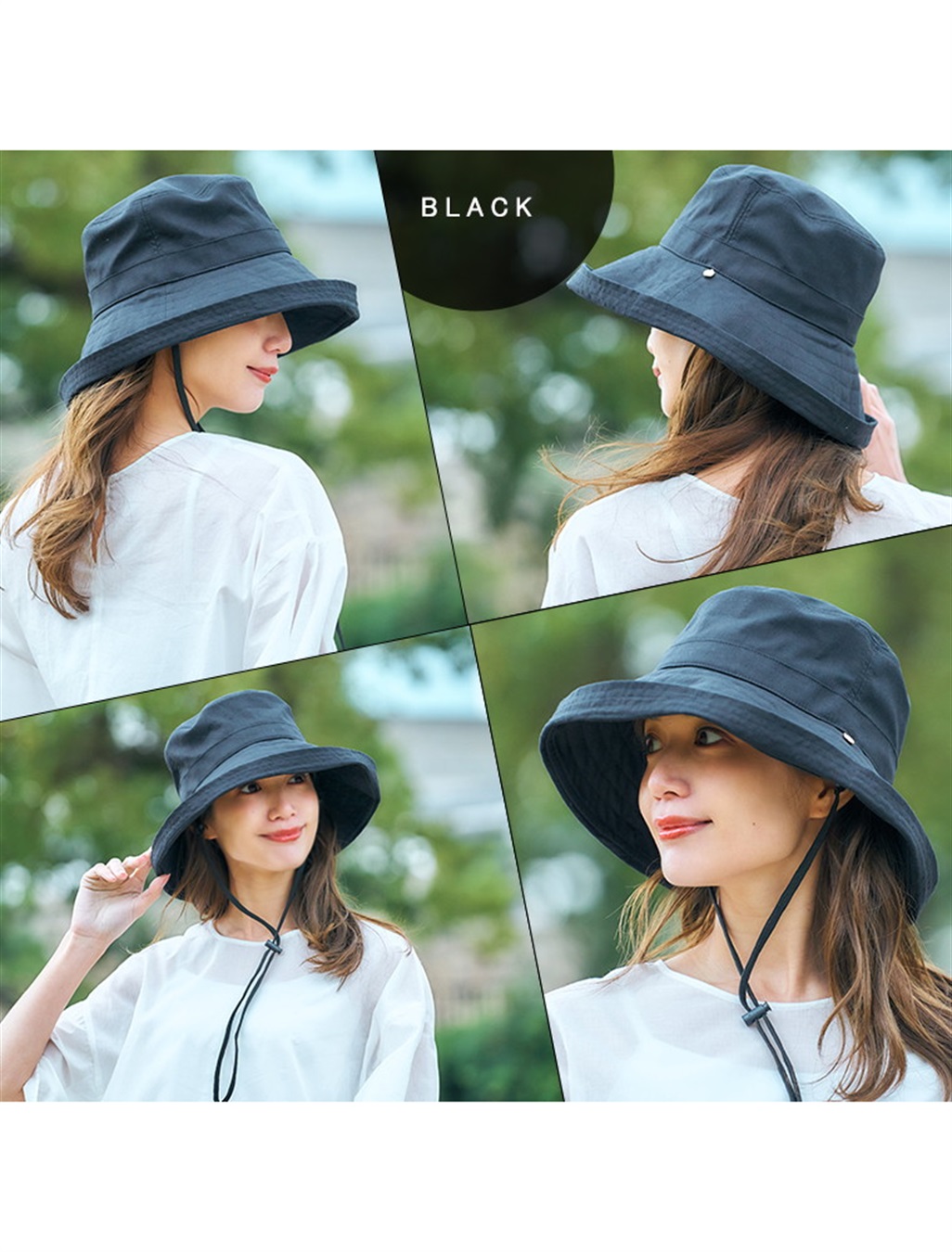 HATMIKKE 《遮光100％/接触冷感/あご紐付き/手洗い可能》エッジアップハット【HATMIKKE / ハットミッケ】_sub_12