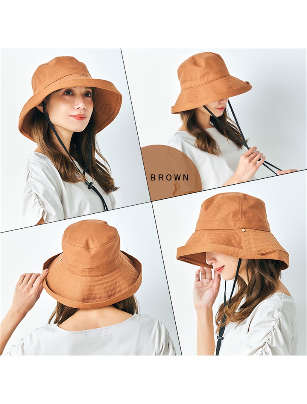 HATMIKKE 《遮光100％/接触冷感/あご紐付き/手洗い可能》エッジアップハット【HATMIKKE / ハットミッケ】_sub_13