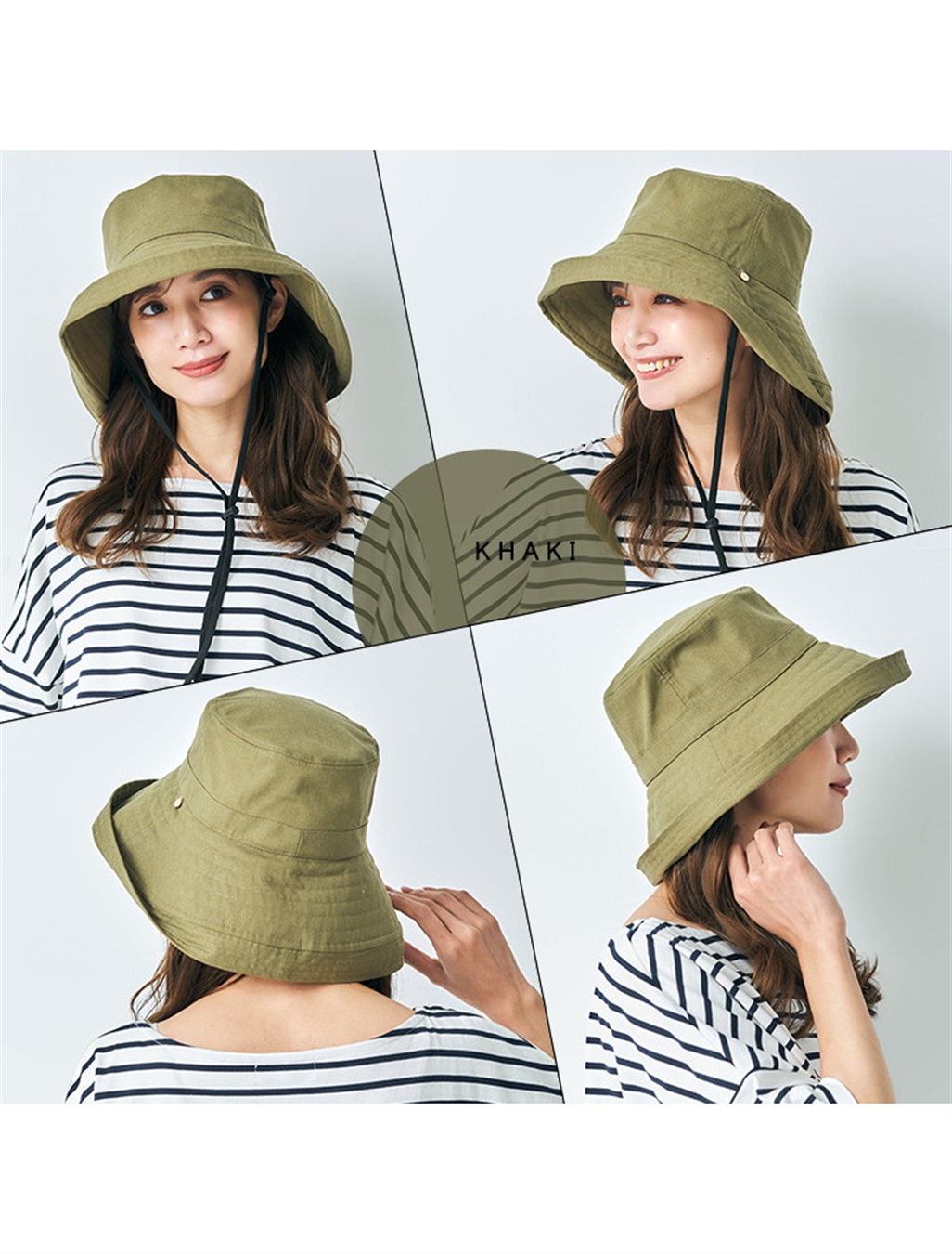 HATMIKKE 《遮光100％/接触冷感/あご紐付き/手洗い可能》エッジアップハット【HATMIKKE / ハットミッケ】_sub_17