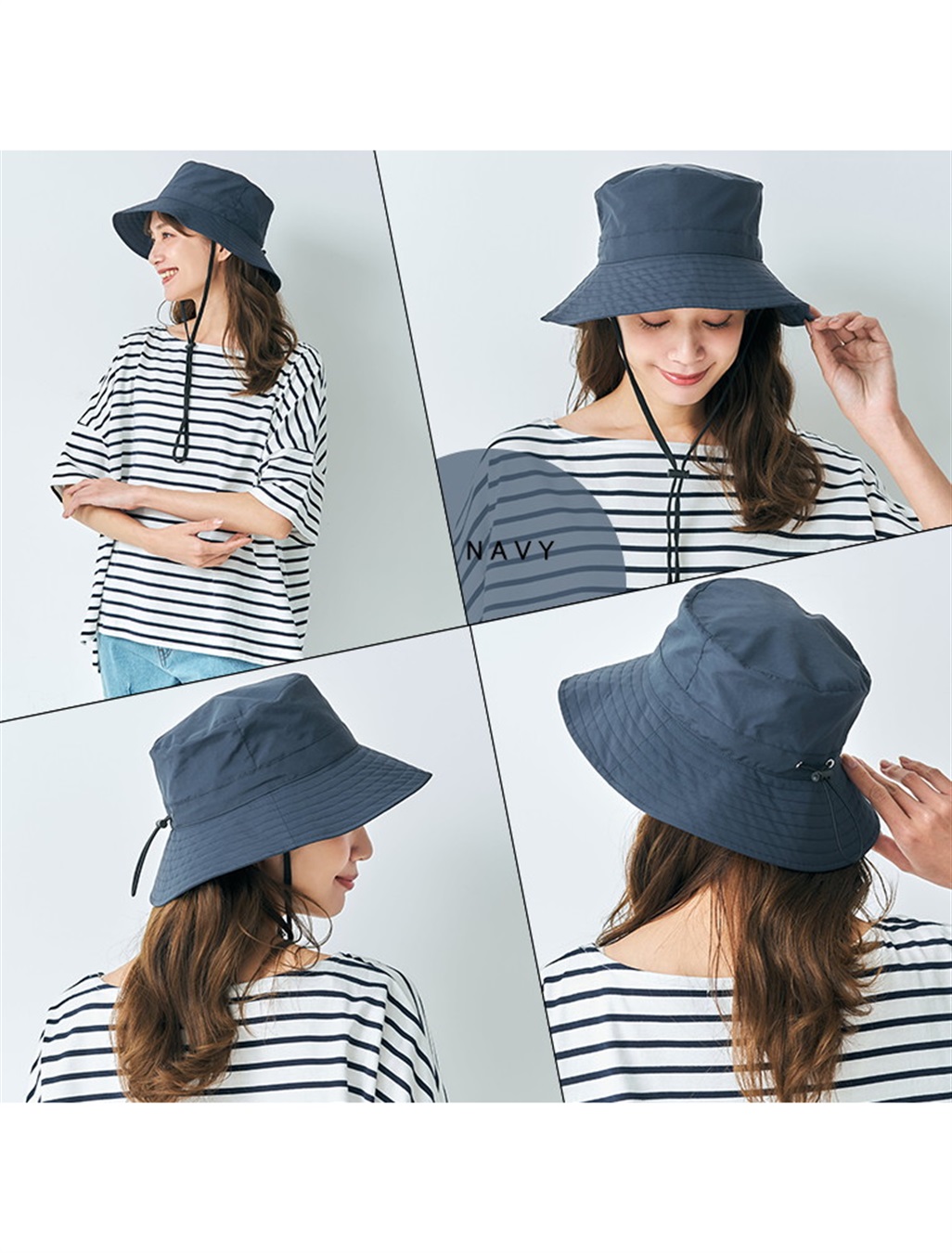 Life Style by cross marche めざましテレビで紹介されました！《コンパクト/遮光100％/接触冷感/あご紐付き/手洗い可能》パッカブルアウトドアハット【HATMIKKE】_sub_10