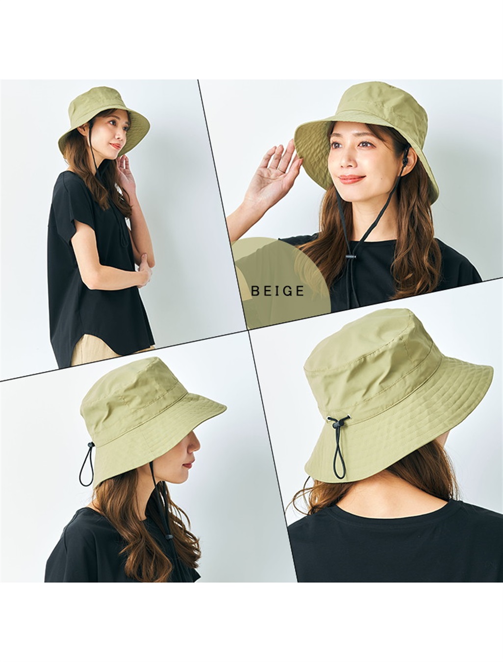 Life Style by cross marche めざましテレビで紹介されました！《コンパクト/遮光100％/接触冷感/あご紐付き/手洗い可能》パッカブルアウトドアハット【HATMIKKE】_sub_12