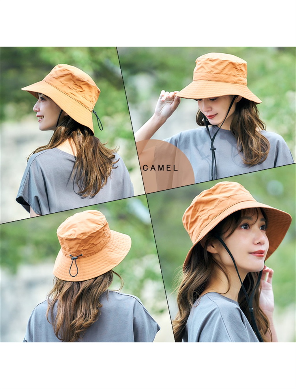 Life Style by cross marche めざましテレビで紹介されました！《コンパクト/遮光100％/接触冷感/あご紐付き/手洗い可能》パッカブルアウトドアハット【HATMIKKE】_sub_13