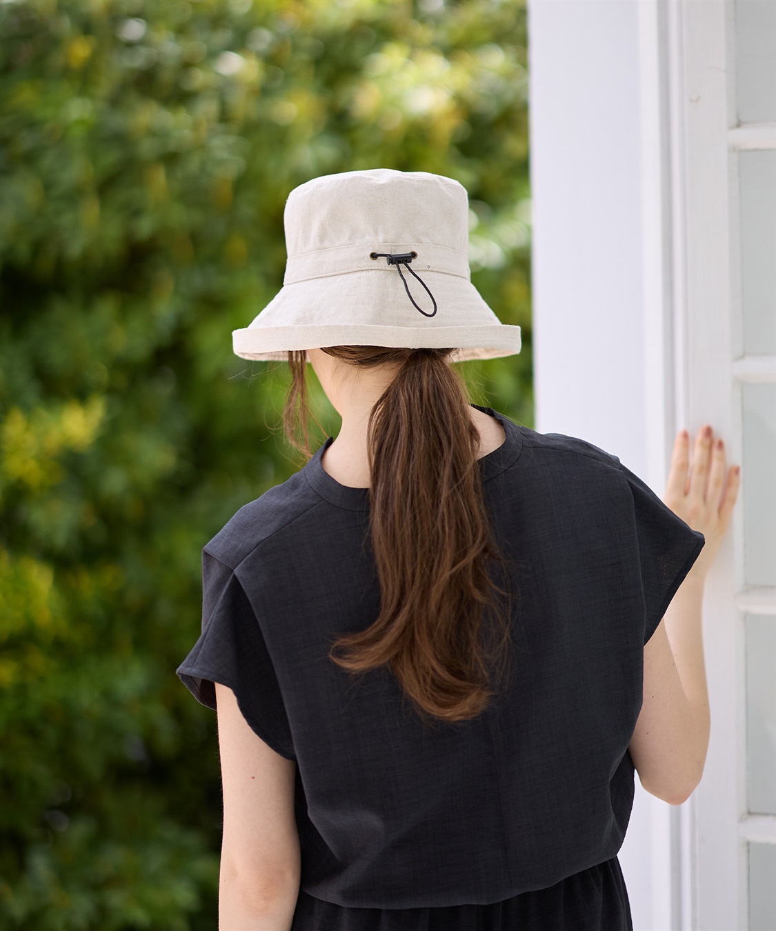 HATMIKKE 《遮光100％/接触冷感/あご紐付き/手洗い可能》小顔見せアウトドアハット【HATMIKKE】_sub_6