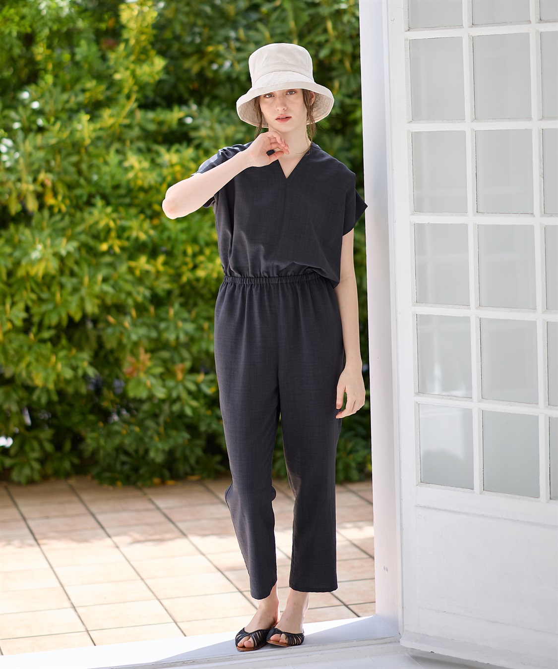 HATMIKKE 《遮光100％/接触冷感/あご紐付き/手洗い可能》小顔見せアウトドアハット【HATMIKKE】_sub_17