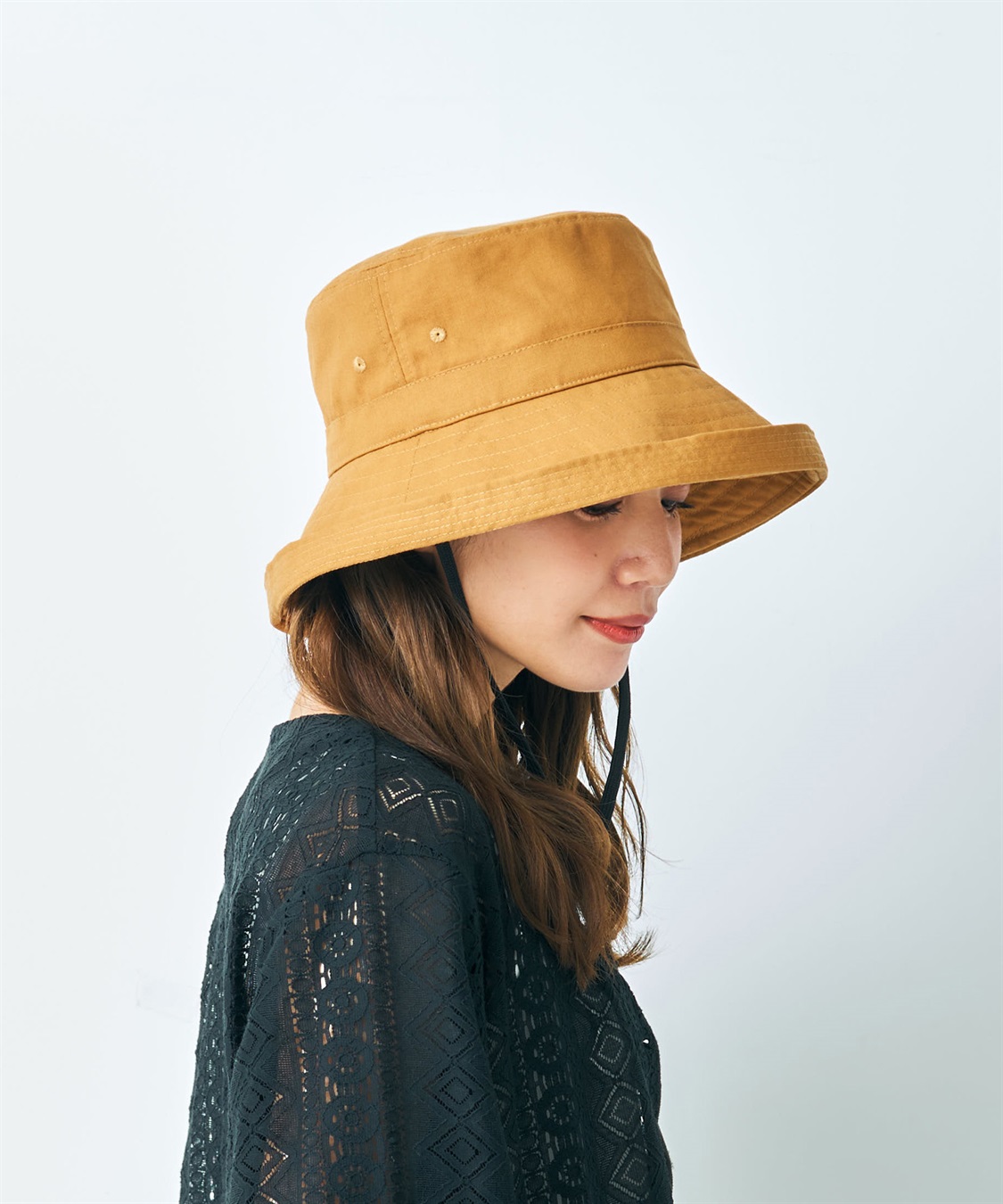 HATMIKKE 《遮光100％/接触冷感/あご紐付き/手洗い可能》小顔見せアウトドアハット【HATMIKKE】_sub_23