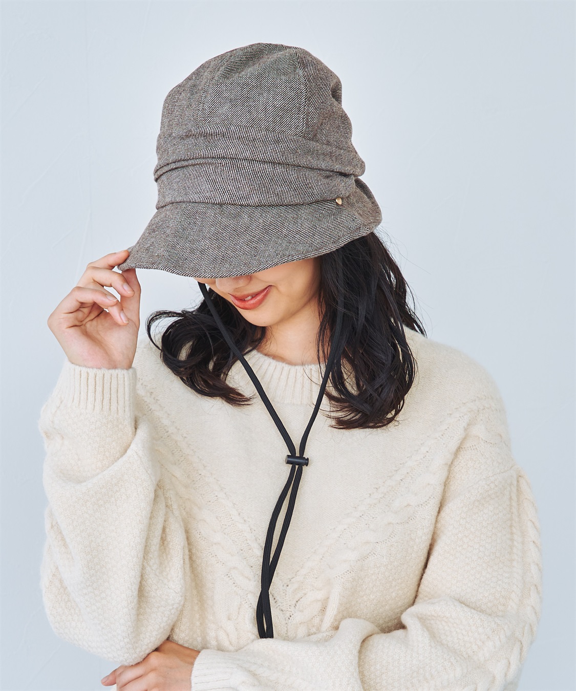 HATMIKKE 【HATMIKKE / ハットミッケ】秋冬のUV対策に 遮光100% ゆったり小顔シャーリングクロッシェ_sub_24