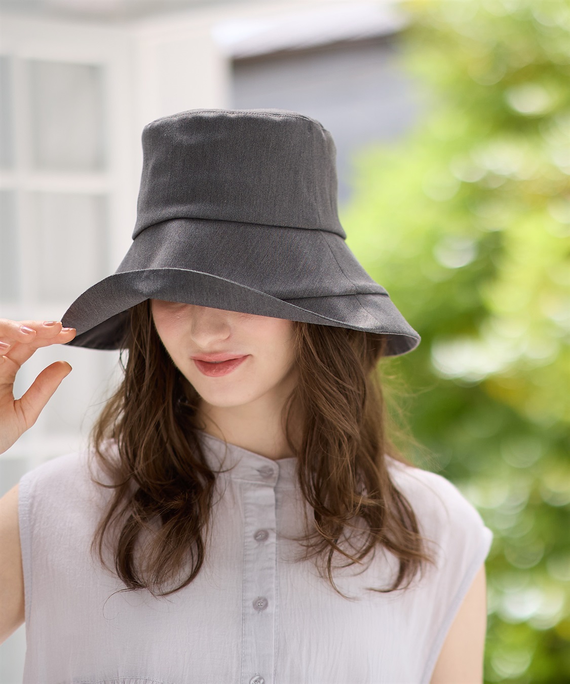 Life Style by cross marche 《遮光100％/接触冷感/あご紐付き/手洗い可能》すっぴん隠し3Wayブリムハット【HATMIKKE】_sub_7