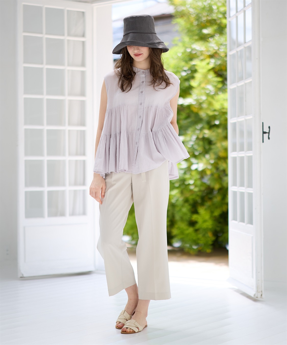 Life Style by cross marche 《遮光100％/接触冷感/あご紐付き/手洗い可能》すっぴん隠し3Wayブリムハット【HATMIKKE】_sub_8