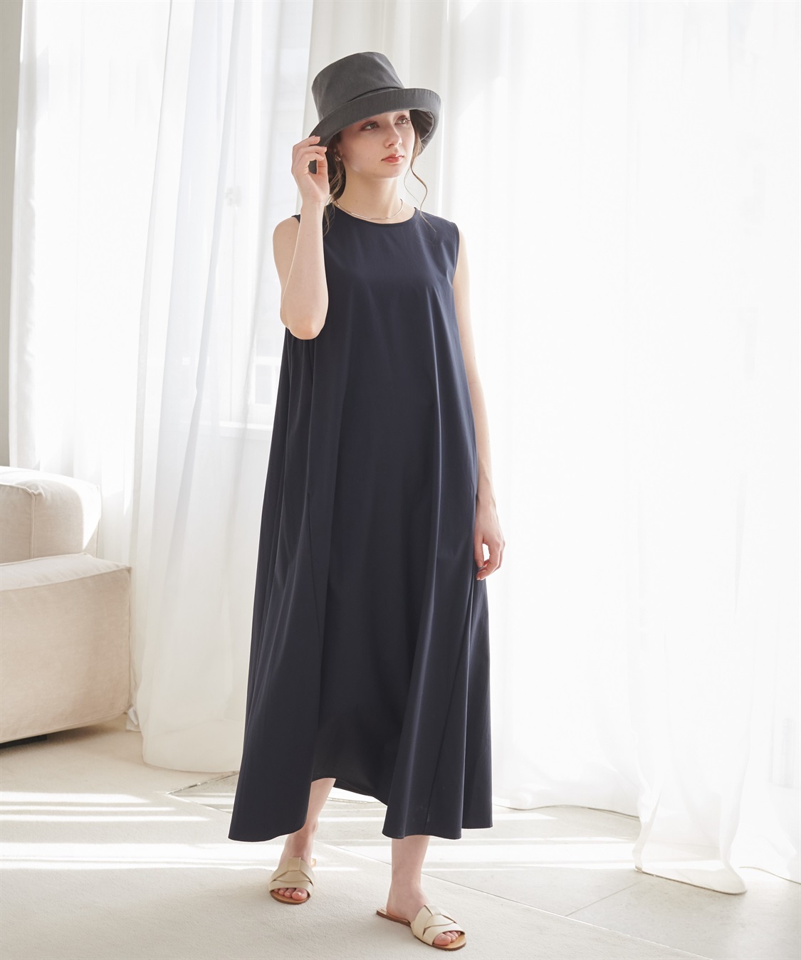 Life Style by cross marche 《遮光100％/接触冷感/あご紐付き/手洗い可能》すっぴん隠し3Wayブリムハット【HATMIKKE】_sub_16