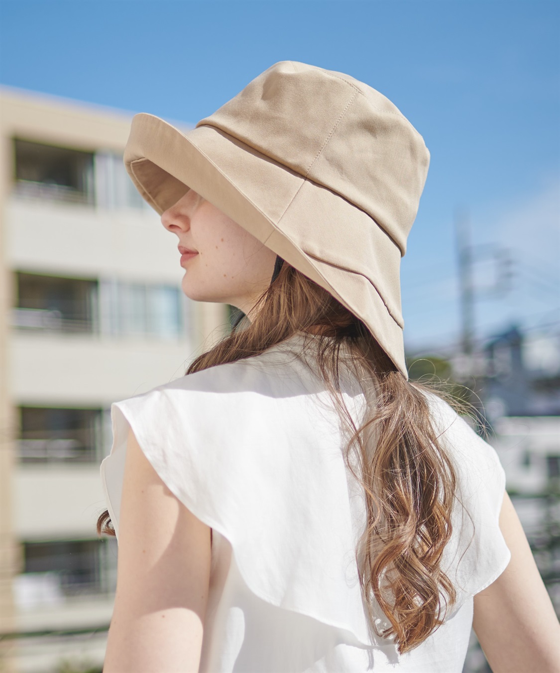 Life Style by cross marche 《遮光100％/接触冷感/あご紐付き/手洗い可能》すっぴん隠し3Wayブリムハット【HATMIKKE】_sub_23