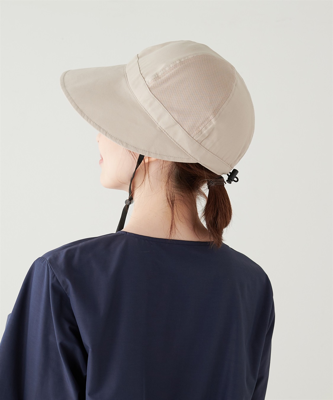 オシャメット】インナーガード入り長つばキャスケット / 自転車