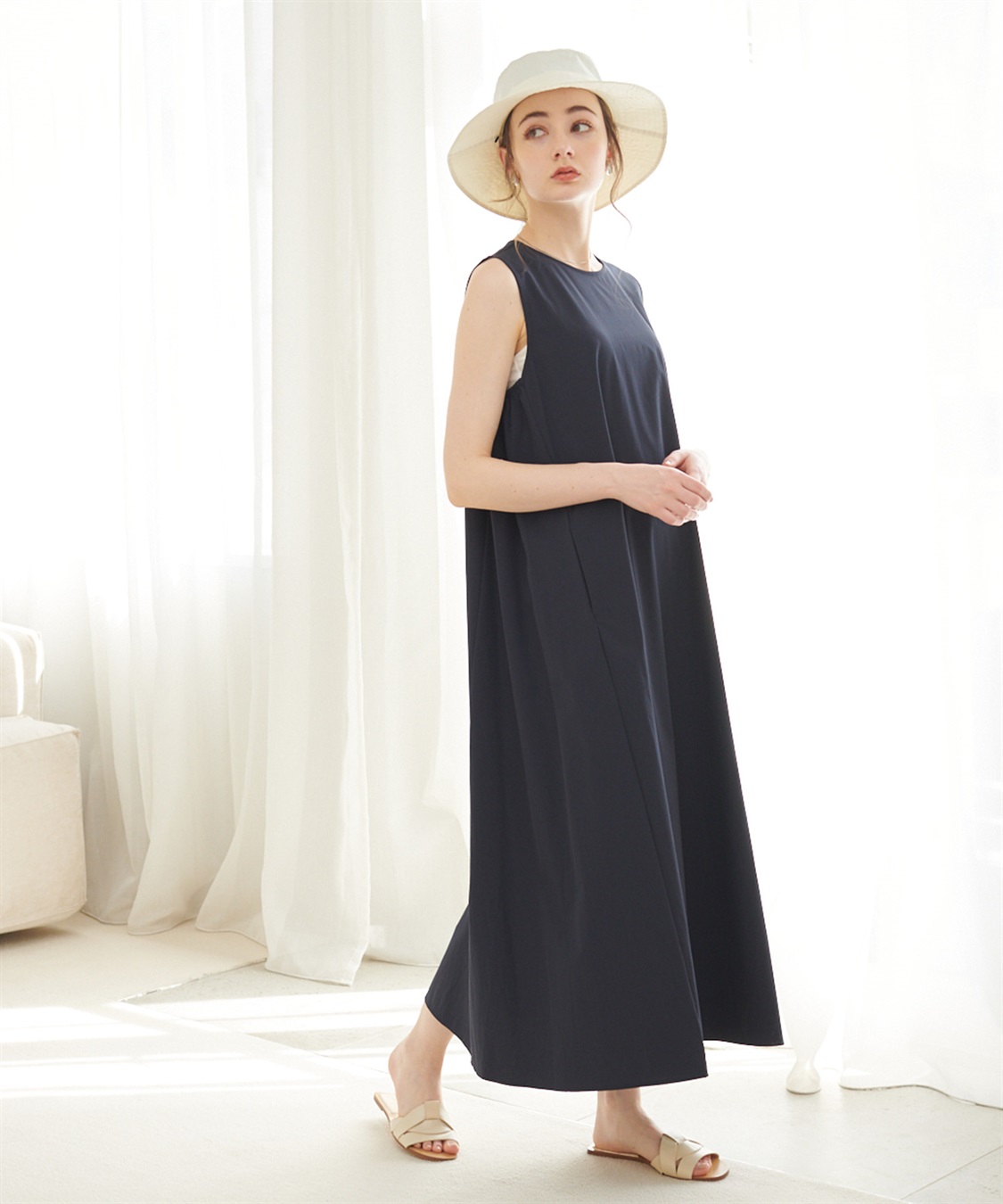 HATMIKKE 【HATMIKKE】ひんやりジェル付き つば広UVハット_sub_9